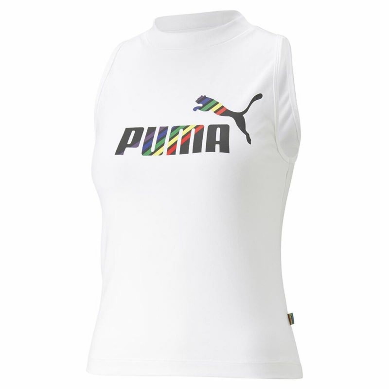 Image secondaire de Maillot de Corps sans Manches pour Femme Puma Ess+ Love Is Love Sl Blanc