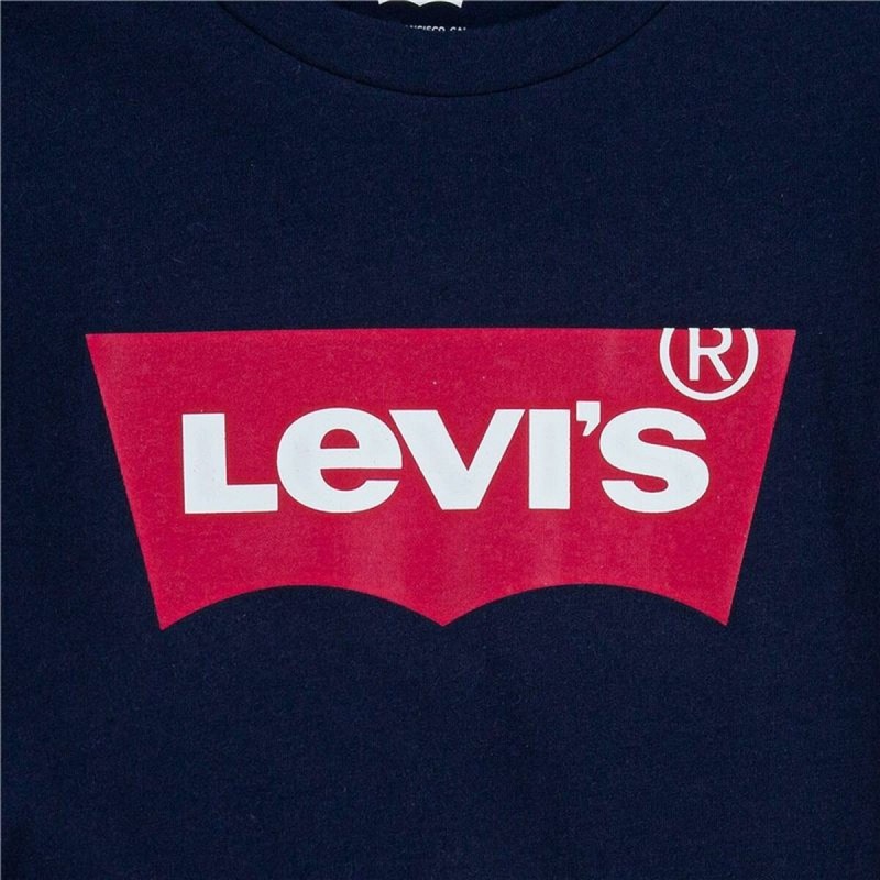 Image secondaire de T shirt à manches courtes Enfant Levi's Batwing Bleu foncé