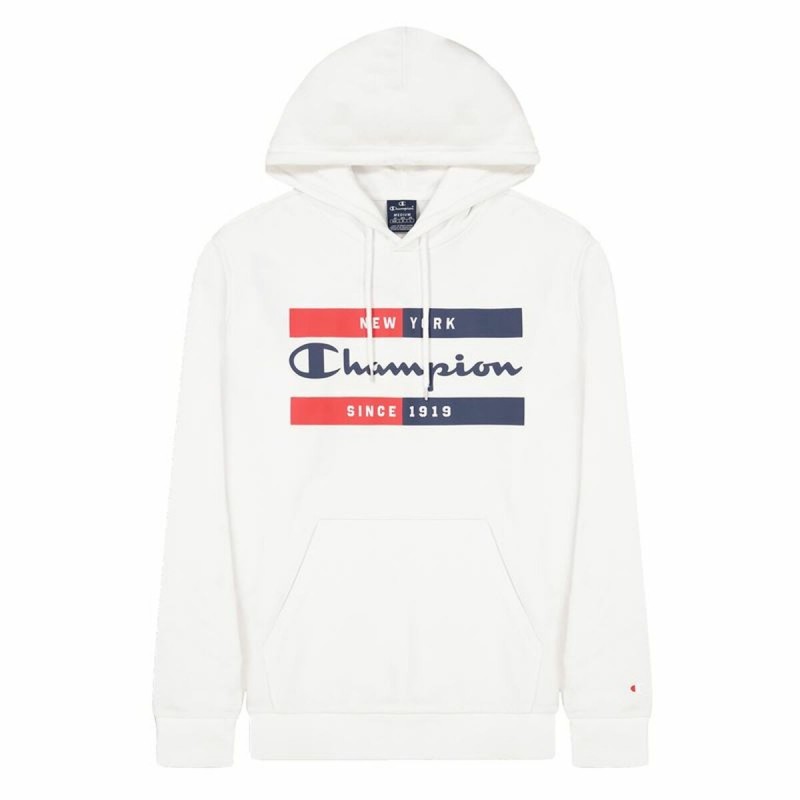 Sweat à capuche homme Champion New York Blanc