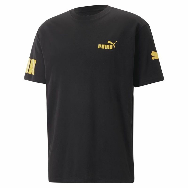 T-Shirt à manches courtes homme Puma Power Summer Noir Unisexe