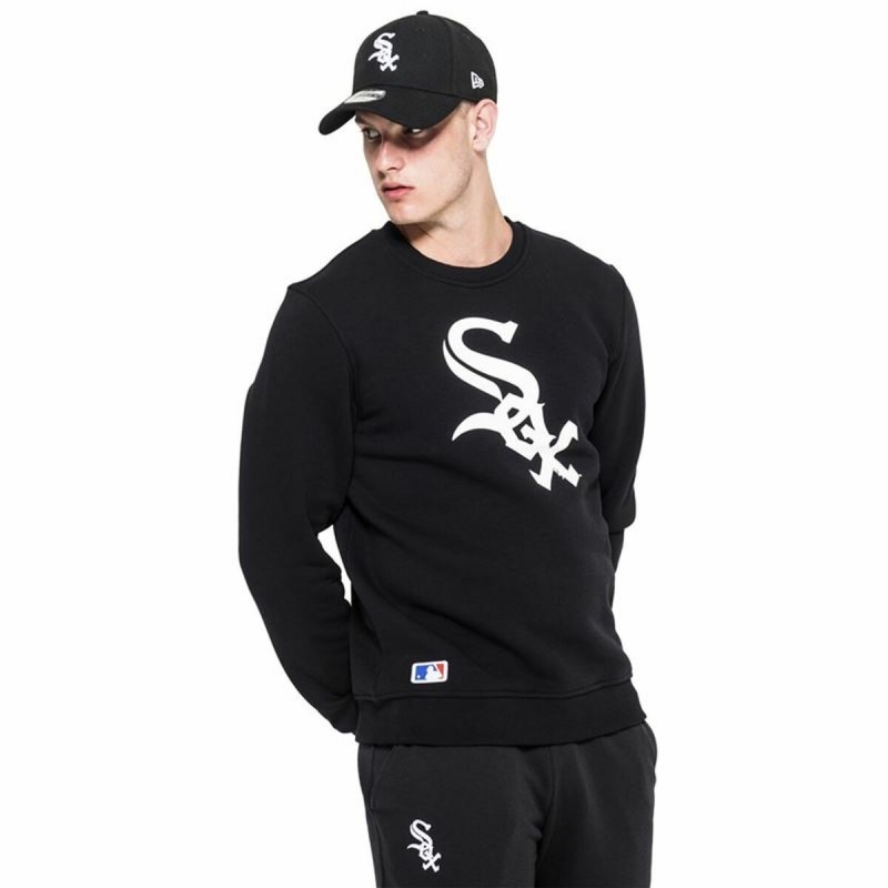 Sweat à capuche homme New Era MLB Chicago White Sox Noir