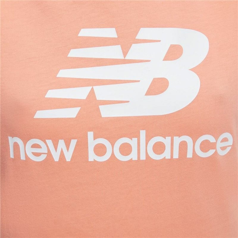 Image secondaire de T-Shirt à manches courtes femme New Balance Essentials Stacked Rose