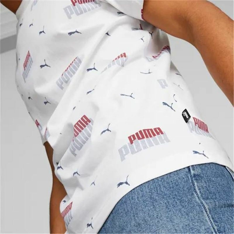 Image secondaire de T-Shirt à manches courtes homme Puma Ess+ Logo Power Blanc