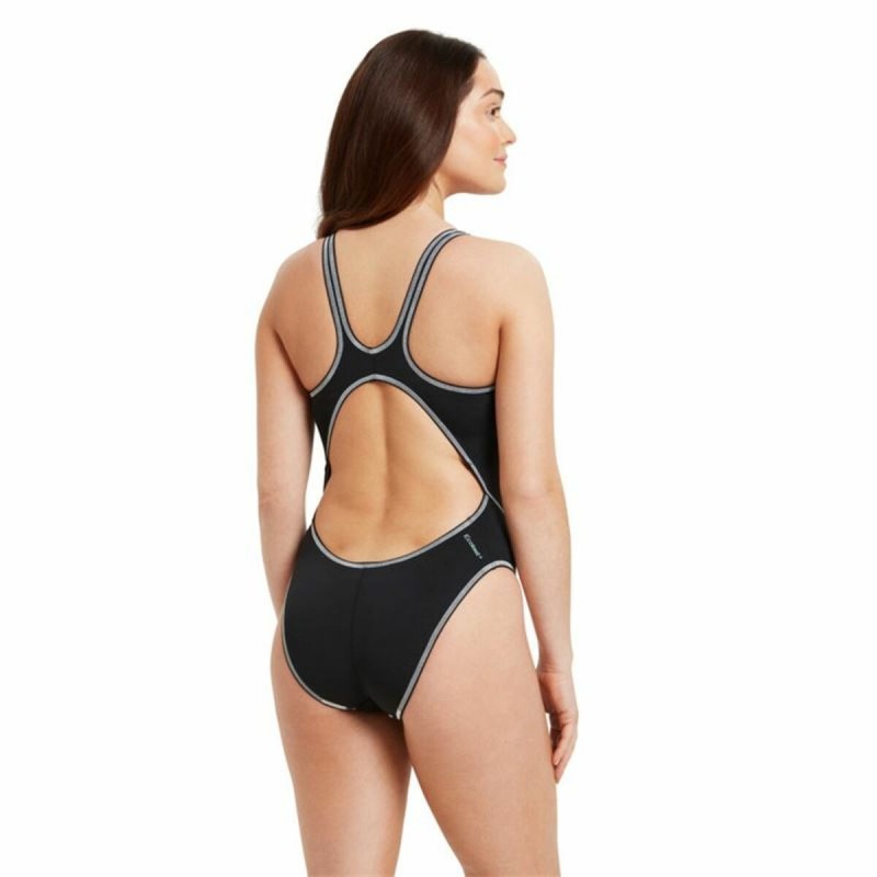 Image secondaire de Maillot de bain femme Zoggs Wire Masterback Noir