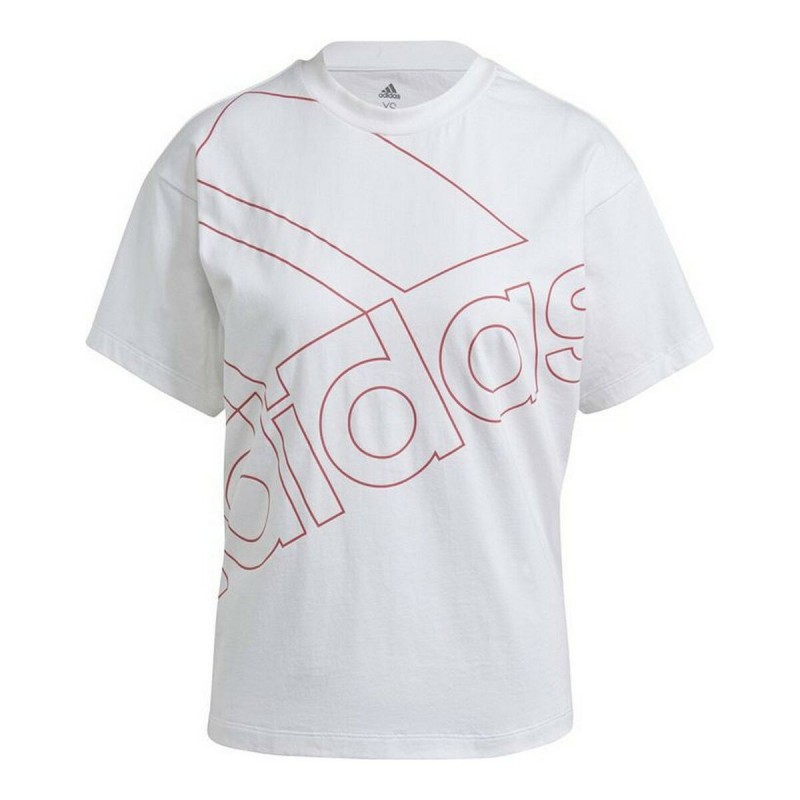 T-Shirt à manches courtes femme Adidas Giant Logo Blanc
