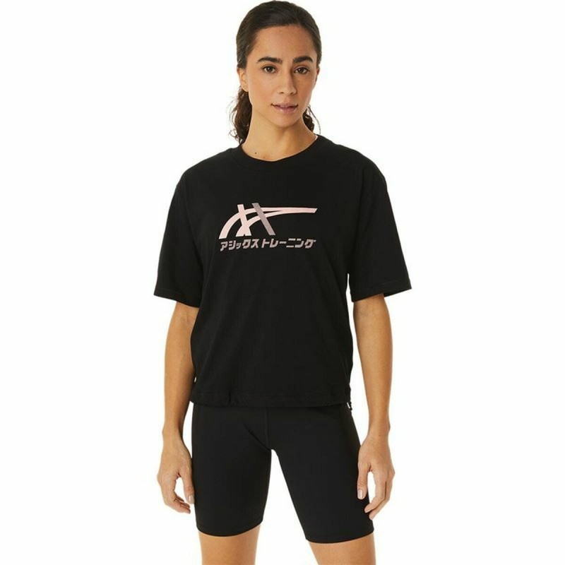 T-Shirt à manches courtes femme Asics Tiger Noir