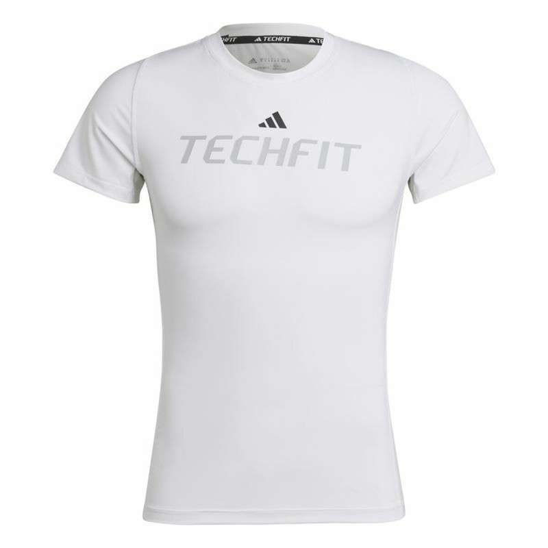 Image secondaire de T-Shirt à manches courtes homme Adidas techfit Graphic Blanc