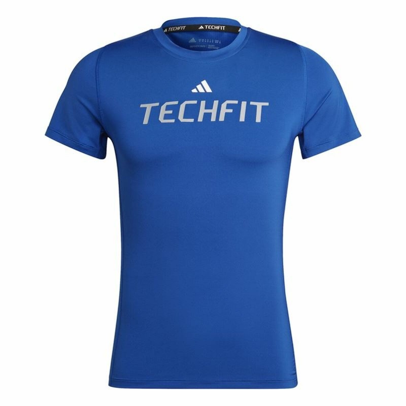 Image secondaire de T-Shirt à manches courtes homme Adidas techfit Graphic Bleu