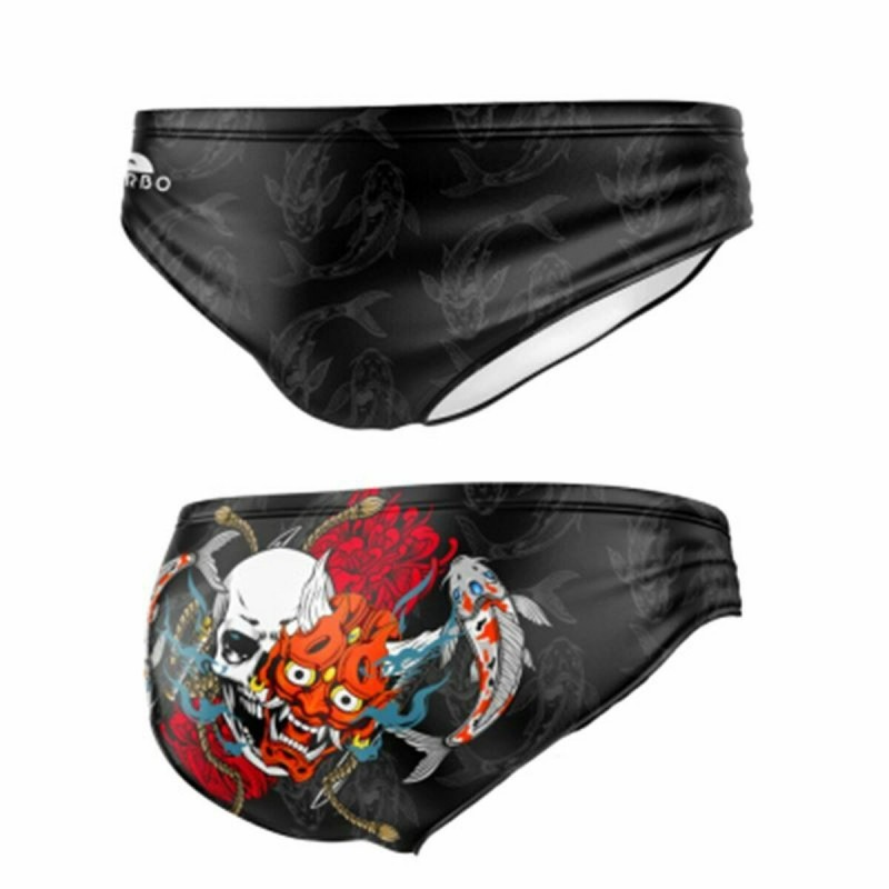 Maillot de bain homme Turbo Samurai-Skull Noir