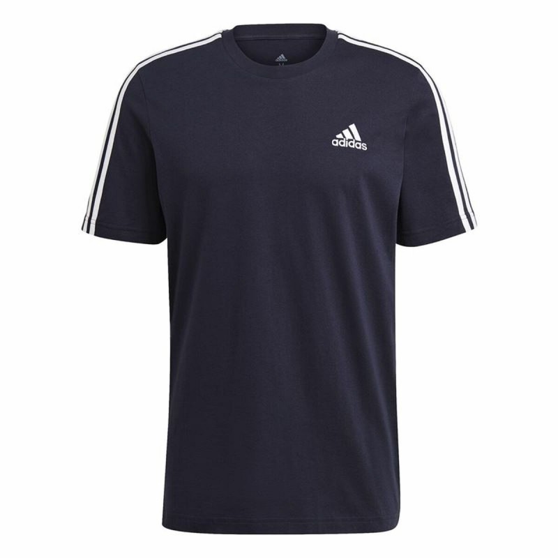 Image secondaire de T-Shirt à manches courtes homme Essentials 3 bandas Adidas Legend Ink Bleu Bleu foncé