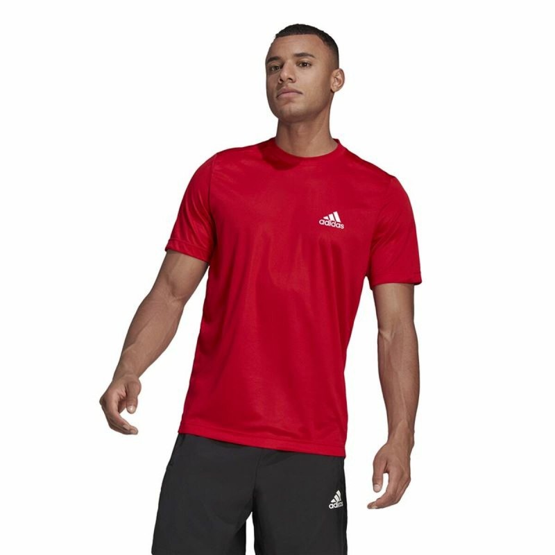 T-Shirt à manches courtes homme Aeroready Designed To Move Adidas Designed To Move Rouge