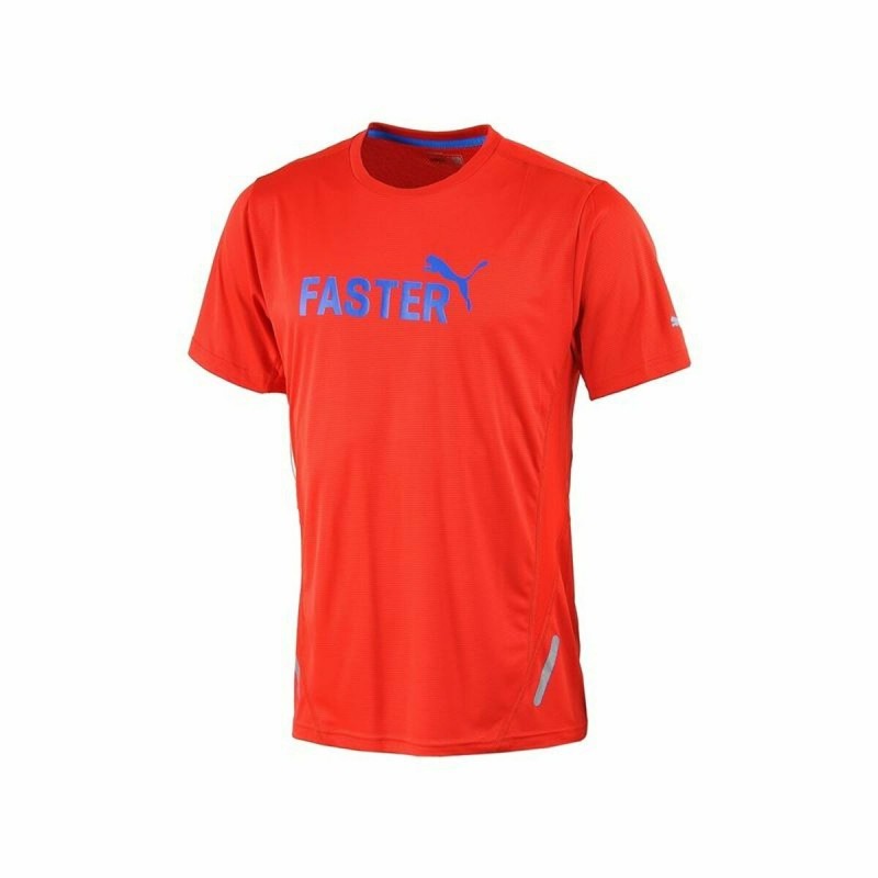 T-Shirt à manches courtes homme Puma Graphic 1UP Rouge