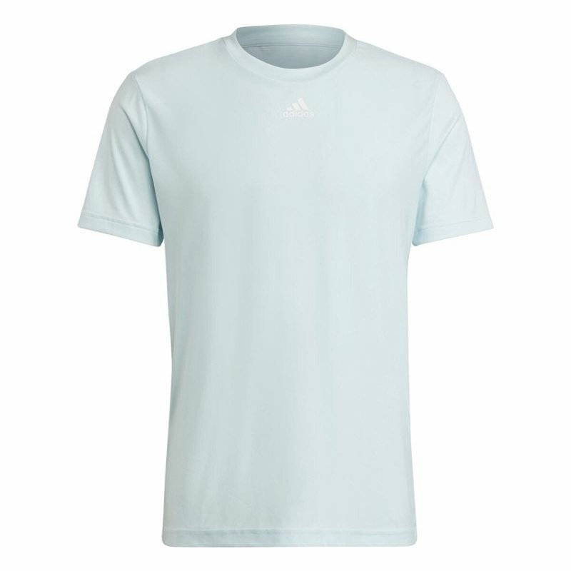 T-Shirt à manches courtes homme Adidas 3-Bar Graphic Bleu Bleu clair