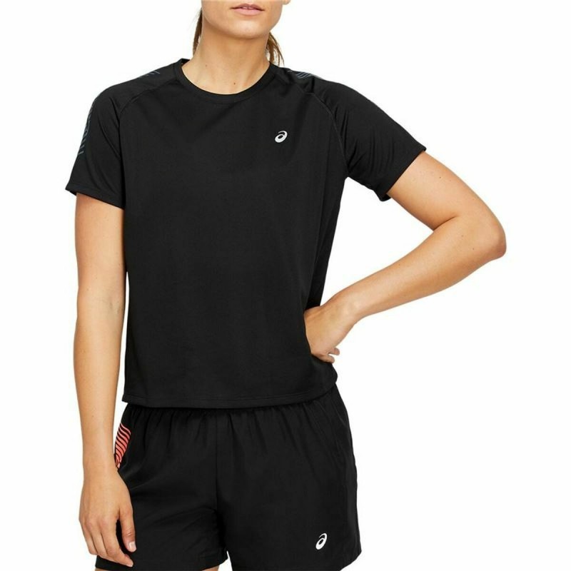 Image secondaire de T-Shirt à manches courtes femme Asics Icon SS Noir