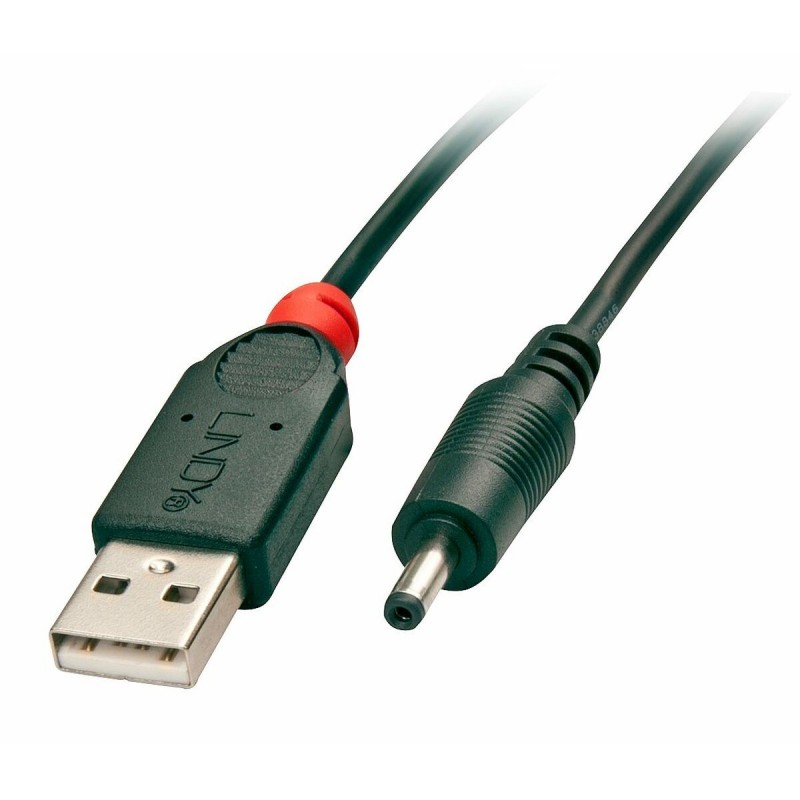 Lindy 70265 câble électrique Noir 1,5 m USB A EIAJ-01 (2.5 mm, 0.7 mm)