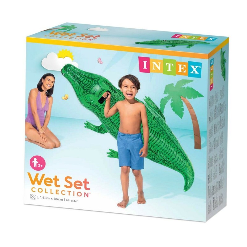 Image secondaire de Personnage pour piscine gonflable Intex Crocodile 168 x 86 cm (12 Unités)