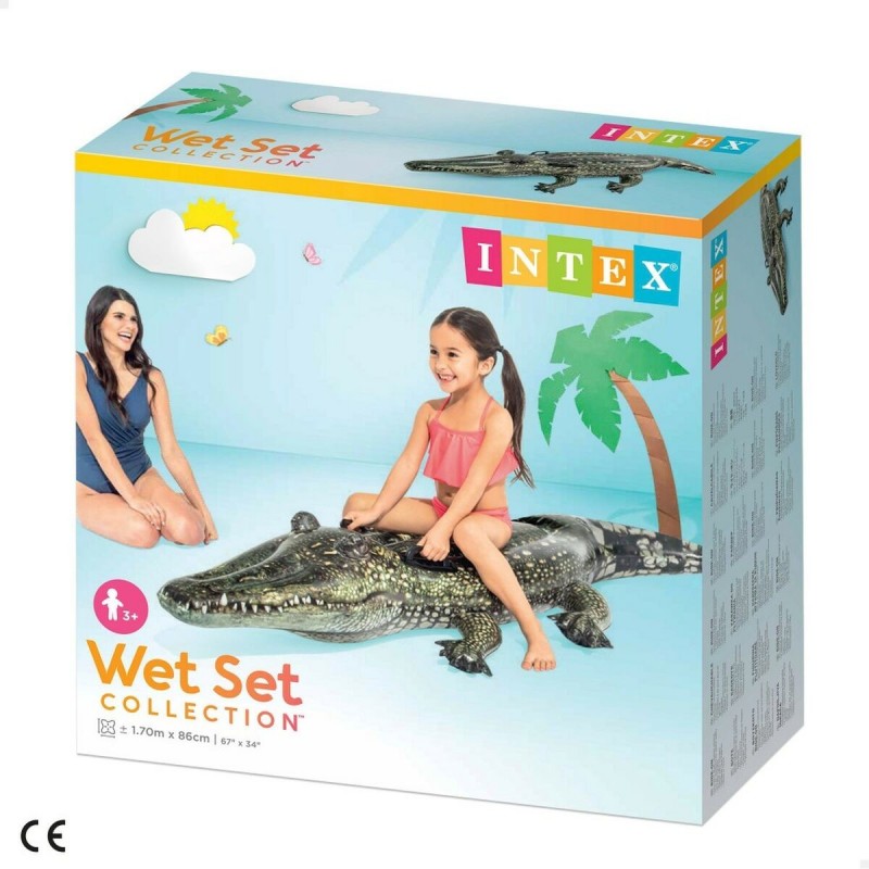 Image secondaire de Personnage pour piscine gonflable Intex Ride On Crocodile 86 x 20 x 17