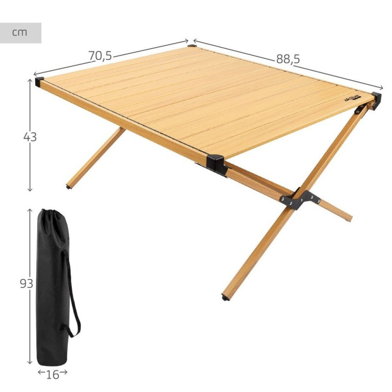 Image secondaire de Table Piable Aktive Glamping Sabana Aluminium Terre 88,5 x 43 x 70,5 cm