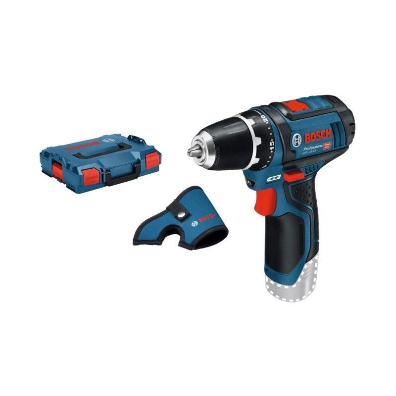 Bosch GSR 10,8-2-LI Professional Sans clé Noir, Bleu, Rouge