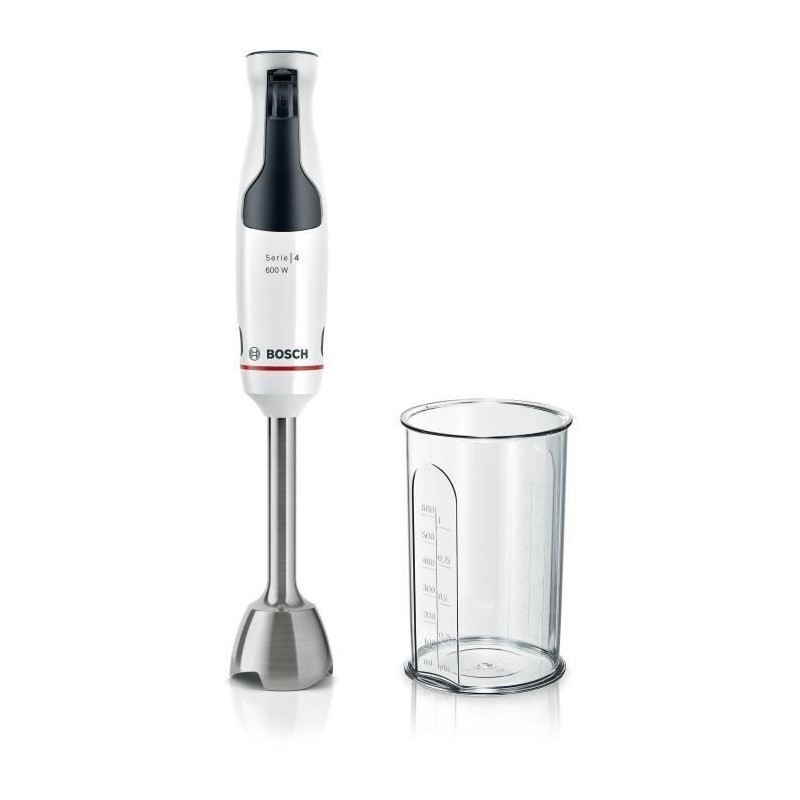 Bosch Serie 4 MSM4W210 blender 0,6 L Mélangeur par immersion 600 W Noir, Blanc