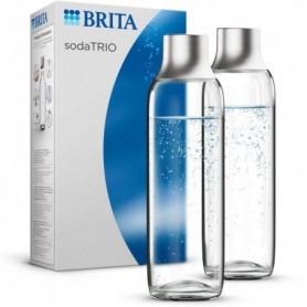 Pack de 2 bouteilles BRITA en verre - sodaTRIO - 1L