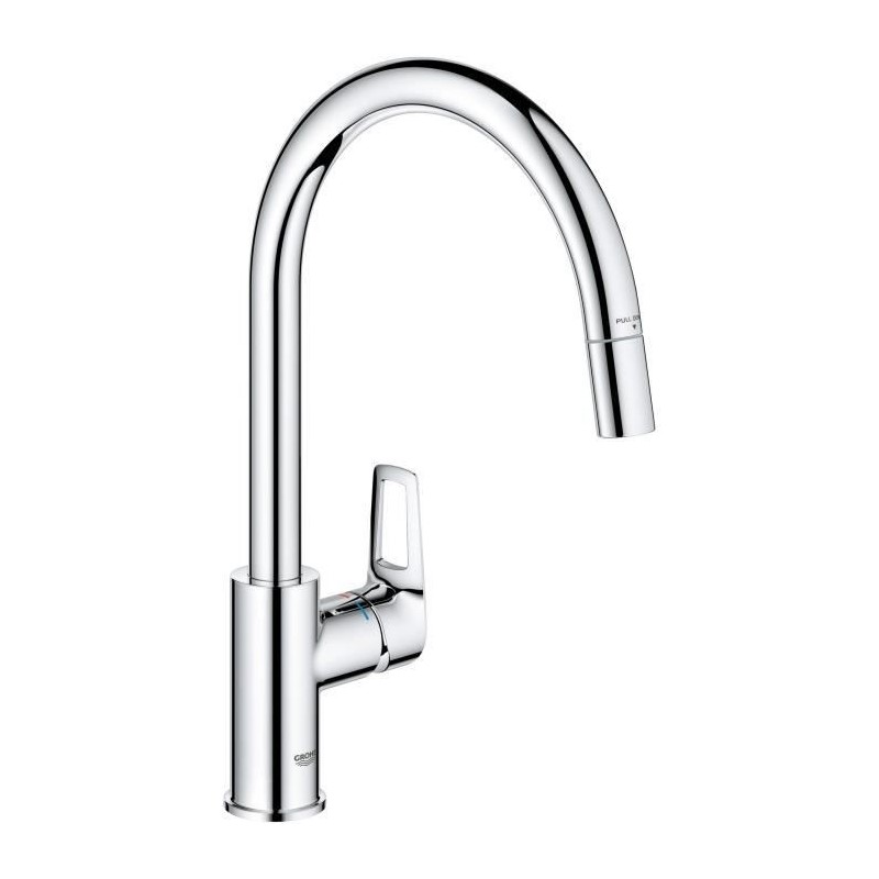 Mitigeur Grohe StartLoop Forme en C Laiton