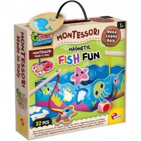 Magnetic Fish Fun - jeu d'apprentissage en bois - basé sur la méthode