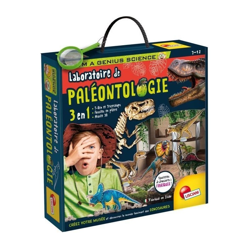 Jeu scientifique Lisciani Giochi Laboratoire de Paléontologie 3 in 1