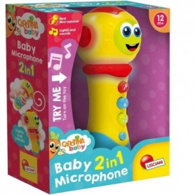 Microphone 2 en 1 - Carotina Baby - joue de la musique. amplifie la vo