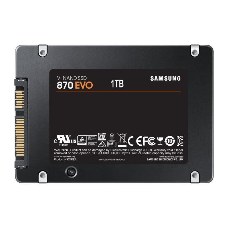 Image secondaire de SAMSUNG 870 EVO - Disque SSD Interne - 1To - 2.5 (MZ-77E1T0B/EU)