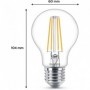 Philips. pack de 6 ampoules E27 LED transparentes 60W. blanc chaud