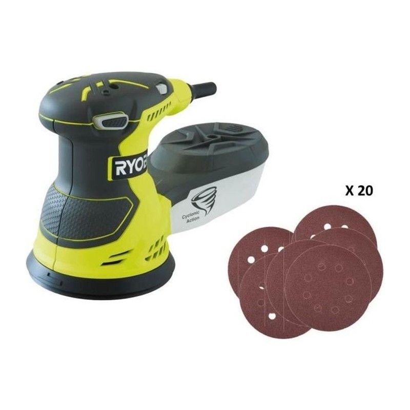 Ponceuse excentrique Ryobi ROS300A 300 W Ø 2,4 mm