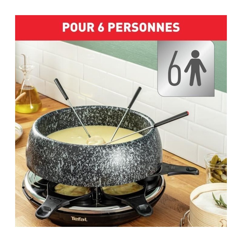 Image secondaire de Tefal Cheese'N'Co RE12C8 raclette 6 personne(s) 850 W Noir