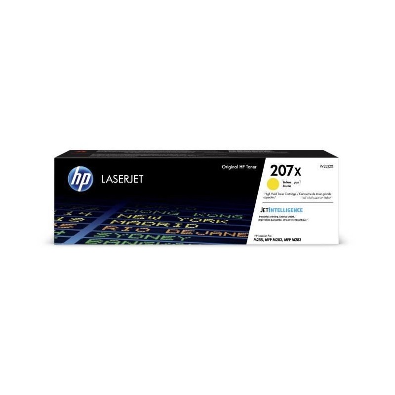 HP Toner jaune LaserJet 207X authentique grande capacité