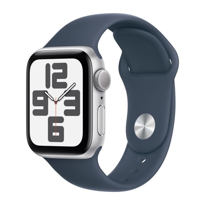 Apple Watch SE GPS - 40mm - Boîtier Silver Aluminium - Bracelet Storm