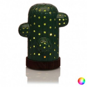 Lampe LED Cactus Céramique (12,2 x 16,7 x 14,6 cm) Vert foncé