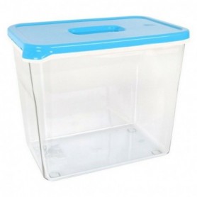 Boîte à repas rectangulaire avec couvercle White & Blue Grande 0,65 L