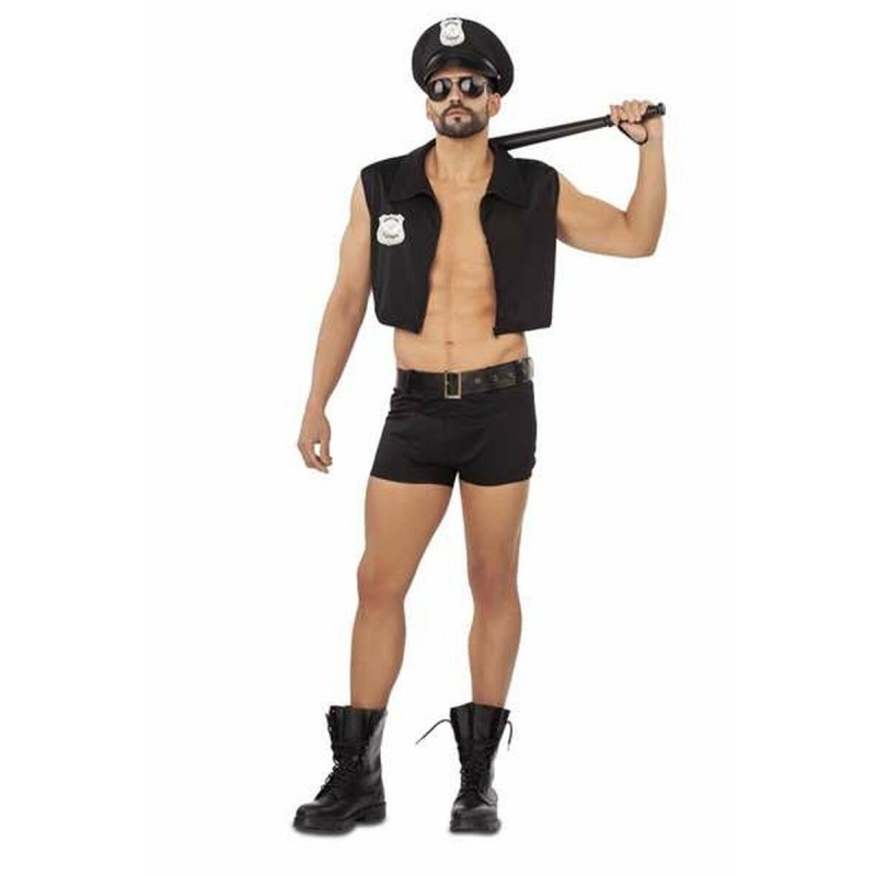 Image secondaire de Déguisement pour Adultes My Other Me Policier Musclé (4 Pièces)
