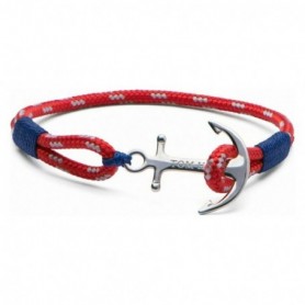 Bracelet Unisexe Tom Hope TM00 Rouge Argenté Bleu 18 cm