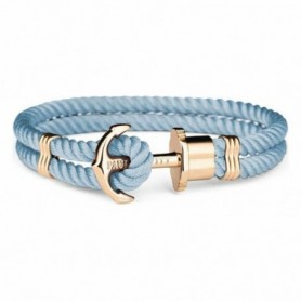 Bracelet Unisexe Paul Hewitt Doré Bleu clair Nylon 20 cm