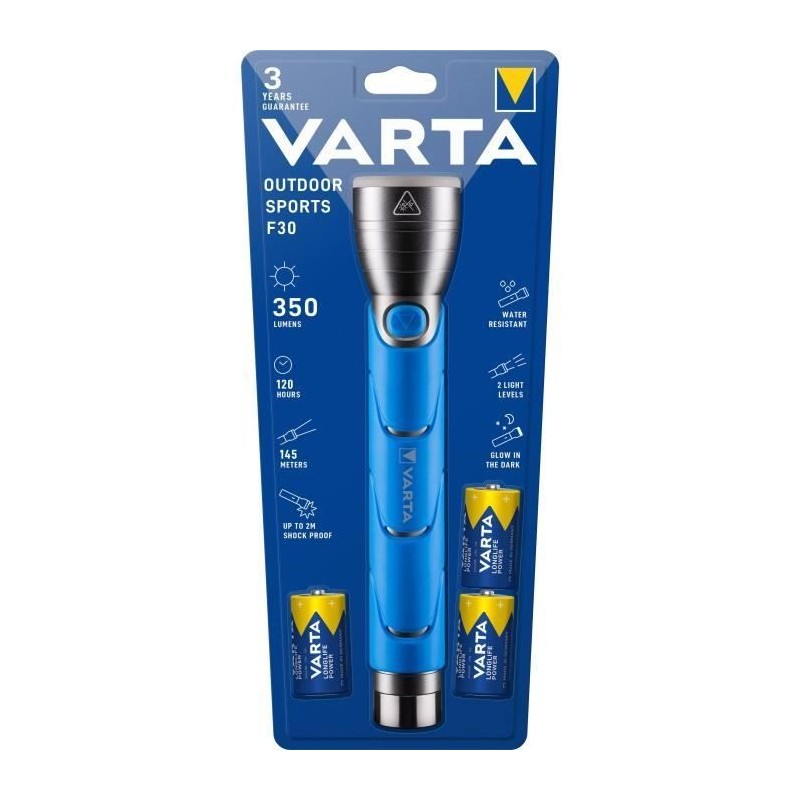 Lampe Torche LED Varta Outdoor Sports F30 Bleu 350 lm