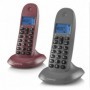 Téléphone Motorola C1002 (2 pcs) Gris/Grenat