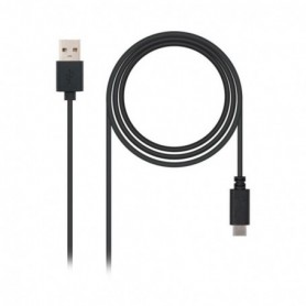 Câble USB A vers USB C NANOCABLE 10.01.210 Noir 1 m