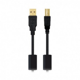 Câble USB 2.0 A vers USB B NANOCABLE 10.01.120 Noir 3 m