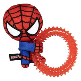 Jouet pour chien Spiderman   Rouge 100 % polyester