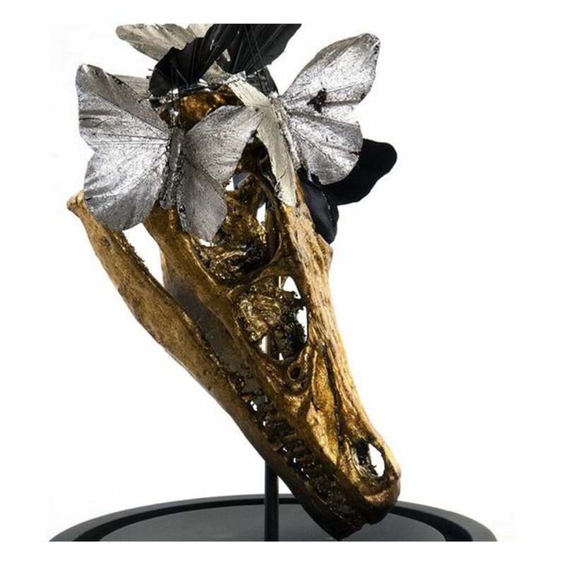 Image secondaire de Figurine Décorative DKD Home Decor Noir Doré Papillons 17 x 17 x 26 cm