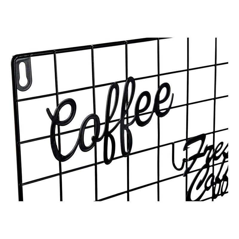 Image secondaire de Décoration murale DKD Home Decor Coffee Blanc Noir Vintage 30 x 4 x 38 cm