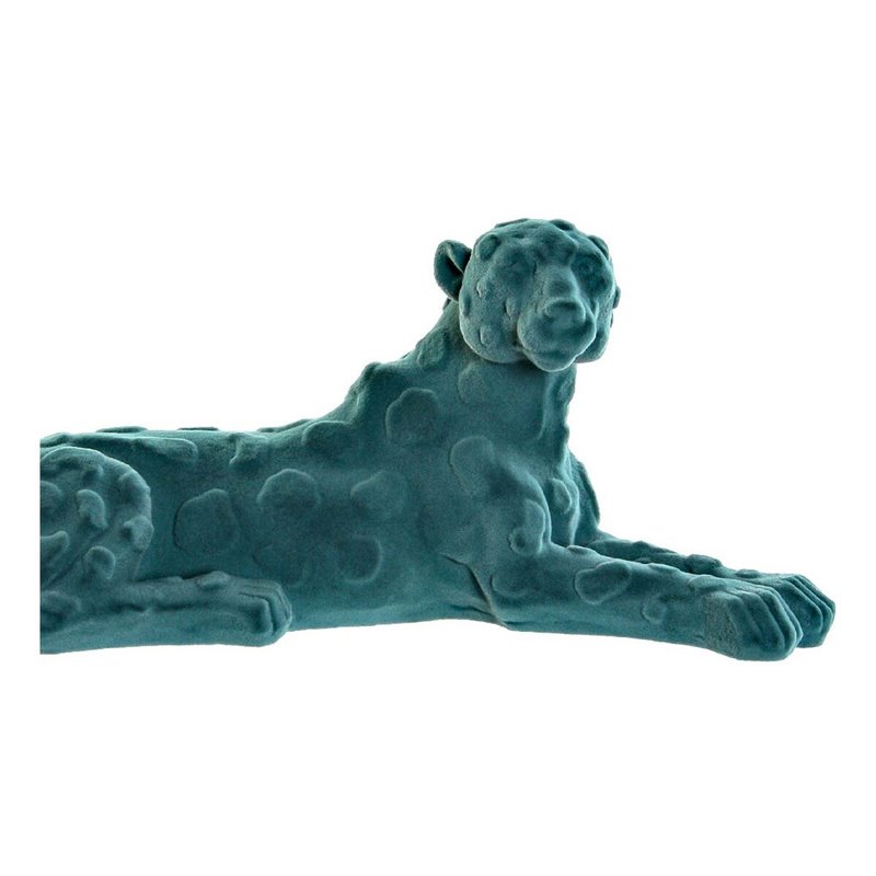 Image secondaire de Figurine Décorative DKD Home Decor Vert Rose Résine Flocage Lion 26,5 x 9 x 11 cm