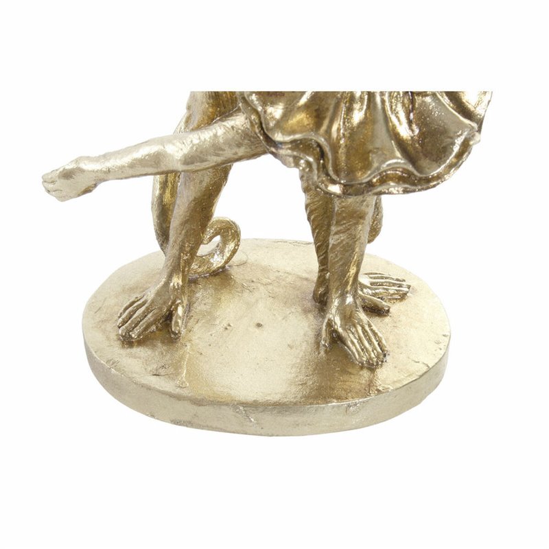 Image secondaire de Figurine Décorative DKD Home Decor FZ-95015 18,5 x 11,2 x 29,5 cm Doré Résine Colonial Singe