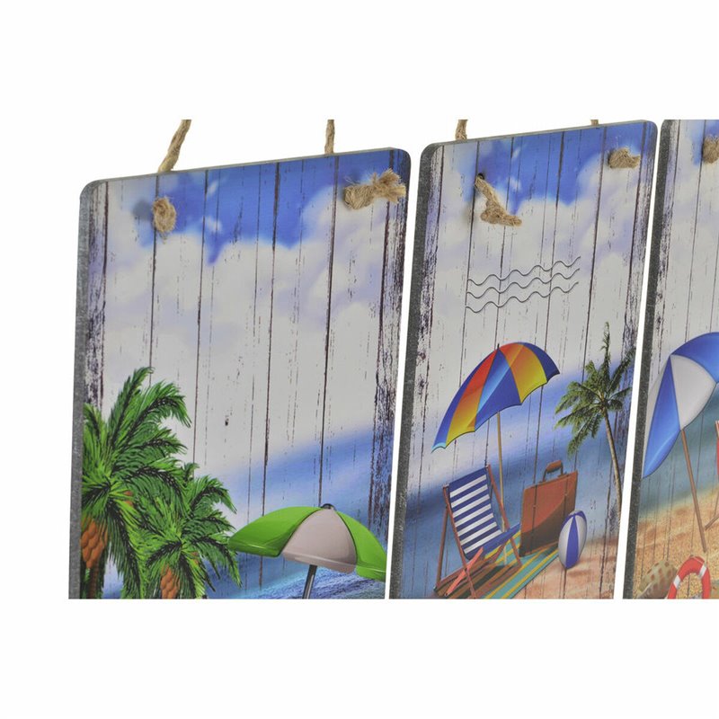 Image secondaire de Décoration murale DKD Home Decor Plage méditerranéen 20 x 1,6 x 30 cm 